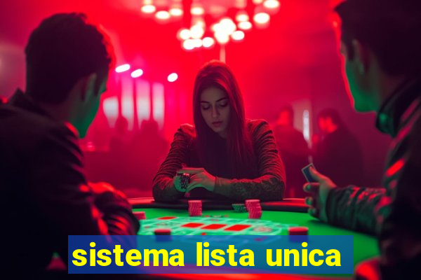 sistema lista unica