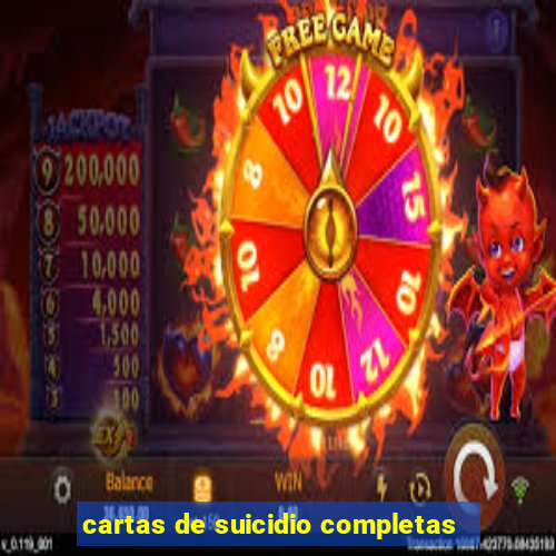 cartas de suicidio completas